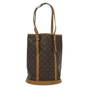 LOUIS VUITTON Monogram Bucket GM Shoulder Bag M42236 LV Auth 139589